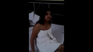 Indian Bhabhi Honeymoon Wrapped In Towel After Sex