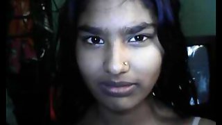 Sexy College Girl Topless In Hostel Room